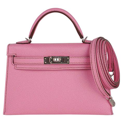 hermes mini kelly bubblegum pink|pink hermes bag.